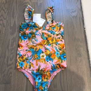 Brand new with tags.  Zimmerman girls bathing suit.